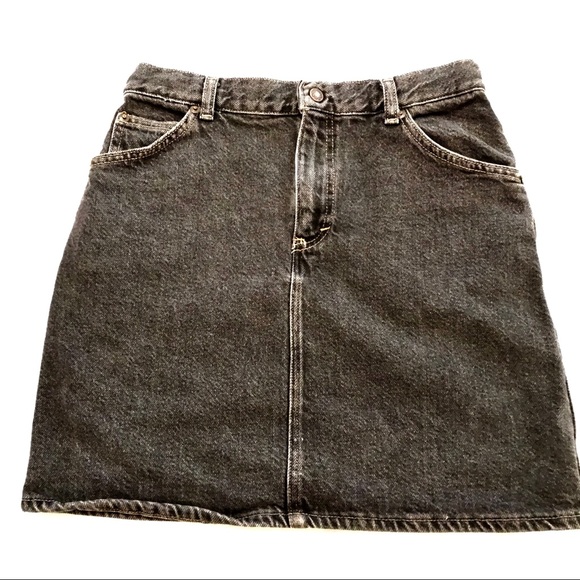 Vintage SILVER UNICORN!!!80’s grey  denim skirt. - Picture 1 of 4